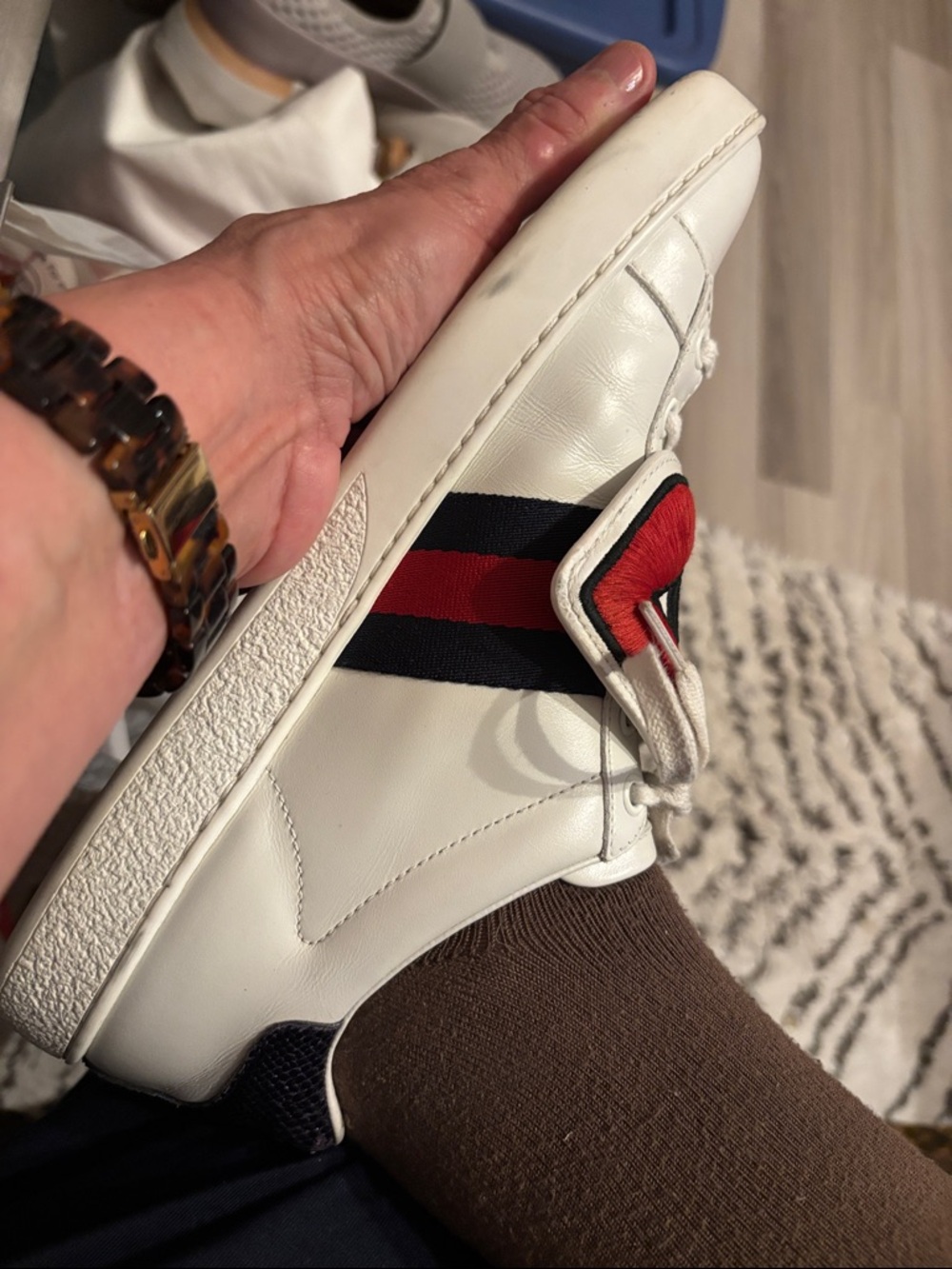 Reserved for @redlion9253
GUCCI Ace Trainers with 'BLIND For Love' Patches! - Picture 8 of 8